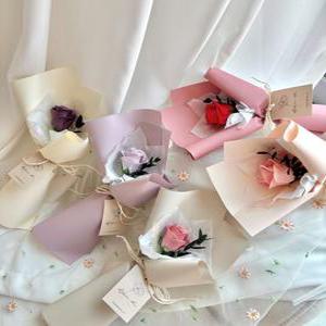 유치원 어린이집 졸업식 학예회 연주회 기념 단체 로즈데이 선물 비누 꽃 한송이 꽃다발