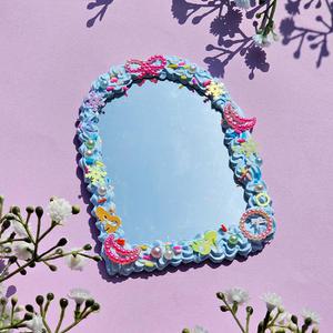 컬러 데코덴 생크림 폼거울 만들기