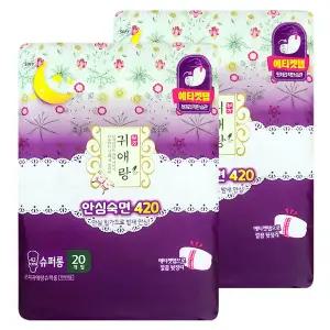 쏘피 바디피트 귀애랑 안심숙면 420 슈퍼롱 소피 생리대 42cm SOFY 40개
