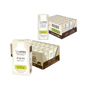 상하목장 유기농 우유, 200ml, 24개 + 유기농 우유, 125ml, 24개