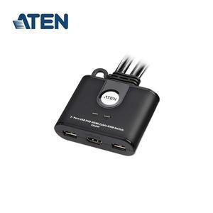 ATEN 2포트 HDMI 케이블 일체형 KVM 스위치 CS22HF