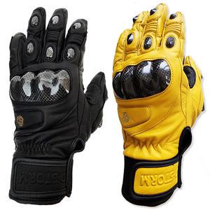 CNGDY 더블스톰 고퀄 천연 양가죽 바이크 장갑 라이딩 오토바이장갑 탄소섬유 너클 가드