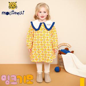 [몰리멜리] 플로랄카라밍크기모원피스