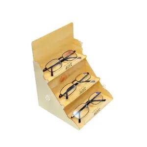 광고용 원목무늬 돋보기 거치대 안경 세트 관공서 민원용 비치용 사무용 3단스탠드 계단형