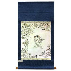 [박씨상방] 명화족자-김홍도 씨름