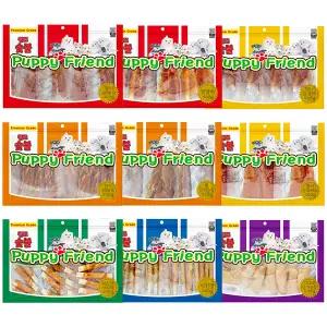 퍼피프랜드 대용량 원조 숯불 사사미 져키400g 9종