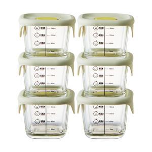 락앤락 리틀럽바로한끼 이유식 정사각용기, 3P, 2개