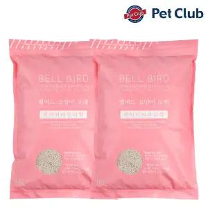 [펫클럽] 벨버드 고양이 모래 베이비파우더향 15L 2개 (벤토나이트)