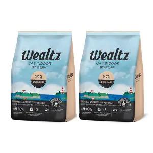 웰츠 캣 인도어, 2.1kg, 2개