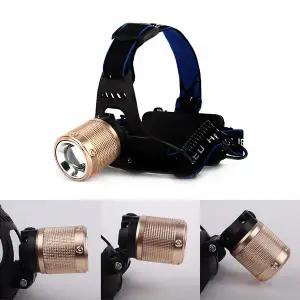 [벅703]BUCK703 땡가격 SALE 골드 하이파워 LED 충전식 헤드랜턴+18650 건전지포함 헤드랜턴충전식