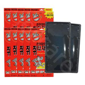 큰쥐잡이용 쥐타자골드(2매입) 10개/쥐 끈끈이/쥐덫