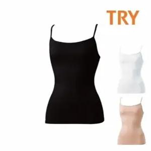[트라이]여성 스킨 캐미솔 60수 면스판 어깨끈런닝