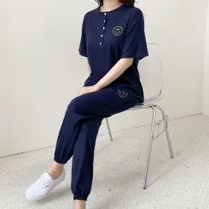 [보리보리/보리맘]자수 미소 단추 수유복 세트 수유티 잠옷 셋업 빅사이즈 임부복 ID607