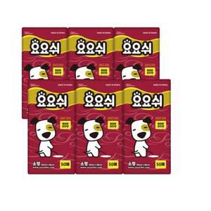 요요쉬 배변패드 소형 와인 플로랄 와인향 50매x6(A)