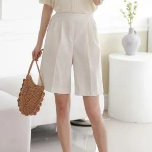[셀러허브]국내산 미즈네 4부 밴딩 주름 버뮤다 여성 반바지 (S16081839)