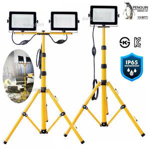 LED 투광기 1구/2구 (일반형 220V 유선) 스탠드포함/IP65 LED조명 투광등 작업등 야외조명 창고등