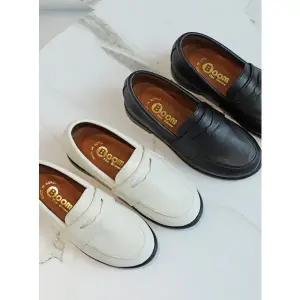 남녀공용 인조가죽 단정하고 신기 편한 유아 어린이 초등학생 구두 로퍼 (170-230)