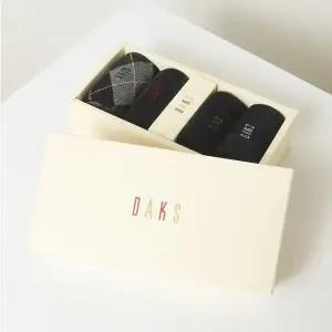 [닥스](센텀시티점)DBSS4F909BK[24FW][남성장목4족] 면혼방 혼합패턴 장목 4족세트