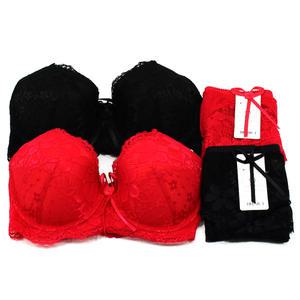 빅사이즈브라 E컵 F컵 레드 블랙 레이스 몰드브라 햄팬티