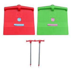 메이툴 플라스틱 얼음썰매 스틱 2개 소형 빙판 눈썰매 스케이트 아이스