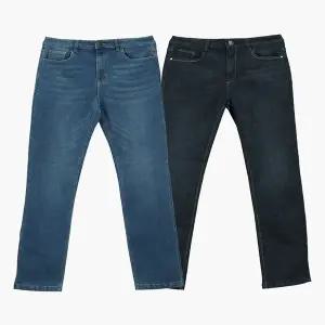 [대구백화점][크로커다일]웜 밍크본딩 기모 데님 팬츠(CDAAAPT9510)