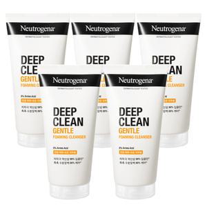 뉴트로지나 딥클린 젠틀 포밍 클렌저 150g X5개