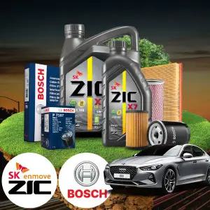 제네시스 G70 2.0 GDI 가솔린 엔진오일세트 지크 X7 5W30