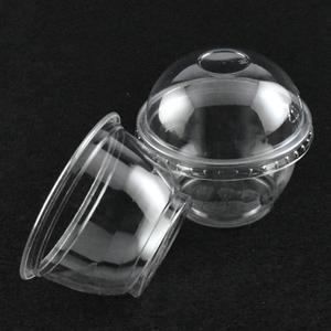 미니투명컵 디저트용기 DA-4온스75파이 100세트(돔막힘뚜껑포함)