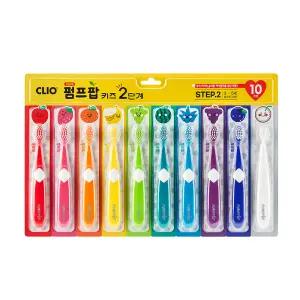 크리오 펌프팝 키즈 2단계 초극세모 어린이 칫솔 10입, 1개