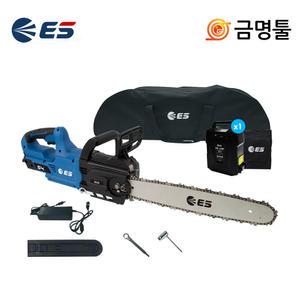 ES산업 EL1654CHS 충전체인톱 54V 6.0AH 1팩 16인치 BL모터 무선 톱 통나무 절단