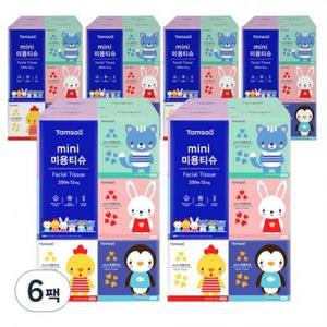 탐사 미니 미용티슈 250매, 250매입, 72개 one option