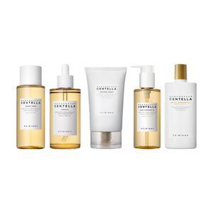 스킨천사 마다가스카르 센텔라 풀케어 5종 세트 - 토너 + 앰플 + 크림 + 클렌징 오일 + 선크림