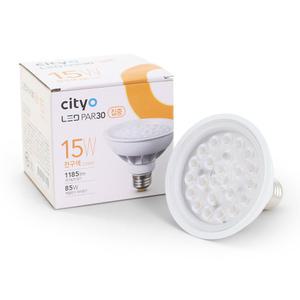 씨티오 LED PAR30 15W 집중형 전구색(2700K) E26