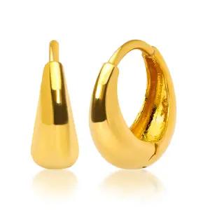 [한국금다이아몬드] 순금 원터치 귀걸이 베이직 물방울 디자인 한쌍 1.875