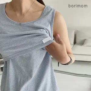 [보리보리/보리맘]여름 줄줄 수유 나시 코튼 수유복 숨김 수유구 모유수유옷 C303