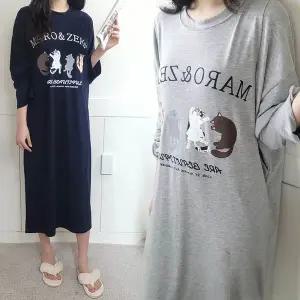 [보리보리/보리맘]캣 긴팔 봄 수유복 원피스 귀여운 수유 원피스 ID912