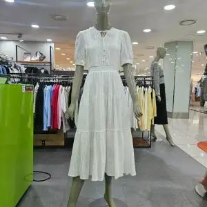 시슬리/애플아울렛/레이스 셔링 롱 원피스 SAOP33431