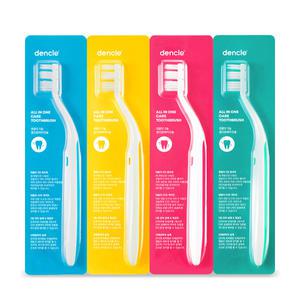 덴클 칫솔 부드러운 미세모 교정 잇몸 어금니 올인원케어 4개