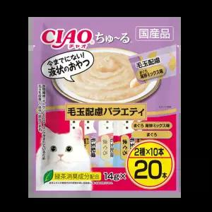 이나바 DSC-08 차오츄르 헤어볼케어 버라이어티 20P