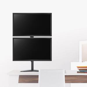 엘디엘 마운트 스탠드 타입 1단 관절 세로형 듀얼 모니터암 모니터 거치대 13~32