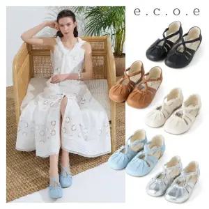 25SS [에코에] 양가죽 셔링 샌들