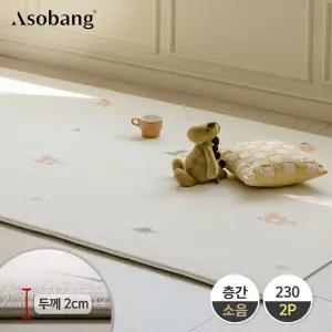 2P 프라임 놀이방매트 다이노 스페이스 230 (230x140x2cm)