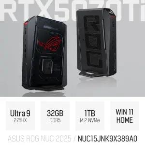 ⓒ ASUS ROG NUC 2025 NUC15JNK9X389A0 울트라9 275HX 32GB 1TB WIN11 / 고성능 게임 캐드 포토샵 미니PC