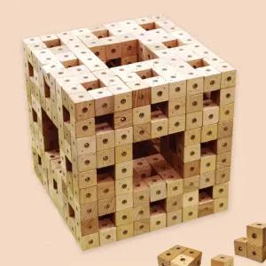 초등수학 맹거 스펀지 원목자석 큐브블럭(400p) 상상력 공간능력