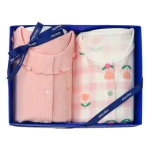 [갤러리아] (압소바출산,백일,돌,유아내의세트)라일리슬림내의+튜이슬림내의세트(A2D-10394SET)