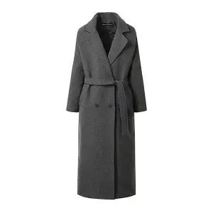 [미니멈][미니멈 에브리데이]더블 카라 벨티드 누빔 롱 코트 (EB3JH001D)