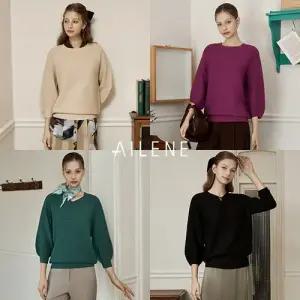 [엘렌느] 25FW 에센셜 세미홀가 니트 4종