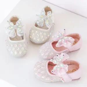 큐빅 레이스 아기 공주 구두 (130-150)