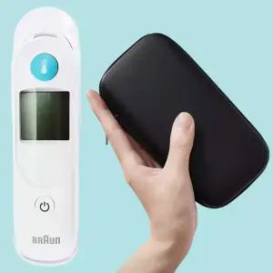 브라운 귀체온계 IRT6030+보관파우치 어린이 아기 고막 체온측정기 (필터포함)