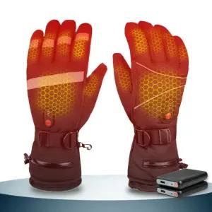 5000mAh 대용량 충전식 열선 방한 겨울 라이딩 오토바이장갑 등산 자전거 장갑